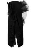 Givenchy Grain De Poudre Bustier Dress - Black