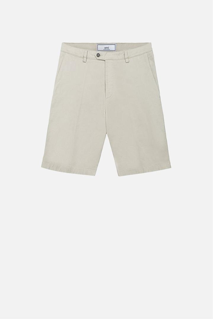 Ami Alexandre Mattiussi Casual Bermuda Shorts, Men's, Size: Xs, Nude/neutrals, Cotton/spandex/elastane