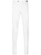 Pt01 Slim-fit Cropped Chino Trousers, Men's, Size: 46, White, Cotton/elastodiene