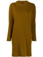 Roberto Collina Shift Sweater Dress - Neutrals