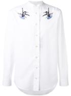 Alexander Mcqueen Bird Embroidered Shirt, Men's, Size: 16 1/2, White, Cotton