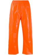 Mm6 Maison Margiela High Rise Trousers - Orange