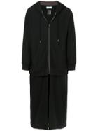 Facetasm Hooded Longline Jacket - Black