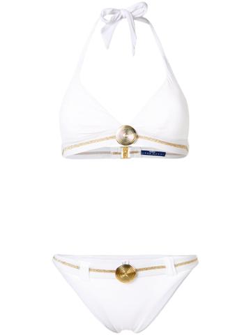 Elena Makri Halterneck Bikini - White
