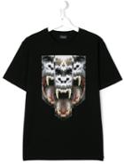 Marcelo Burlon County Of Milan Kids Printed T-shirt, Size: 14 Yrs, Black