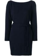 Alexa Chung Wrap Style Knitted Dress - Blue