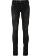 Diesel Super Slim Skinny Jeans, Women's, Size: 26/32, Black, Cotton/polyester/spandex/elastane