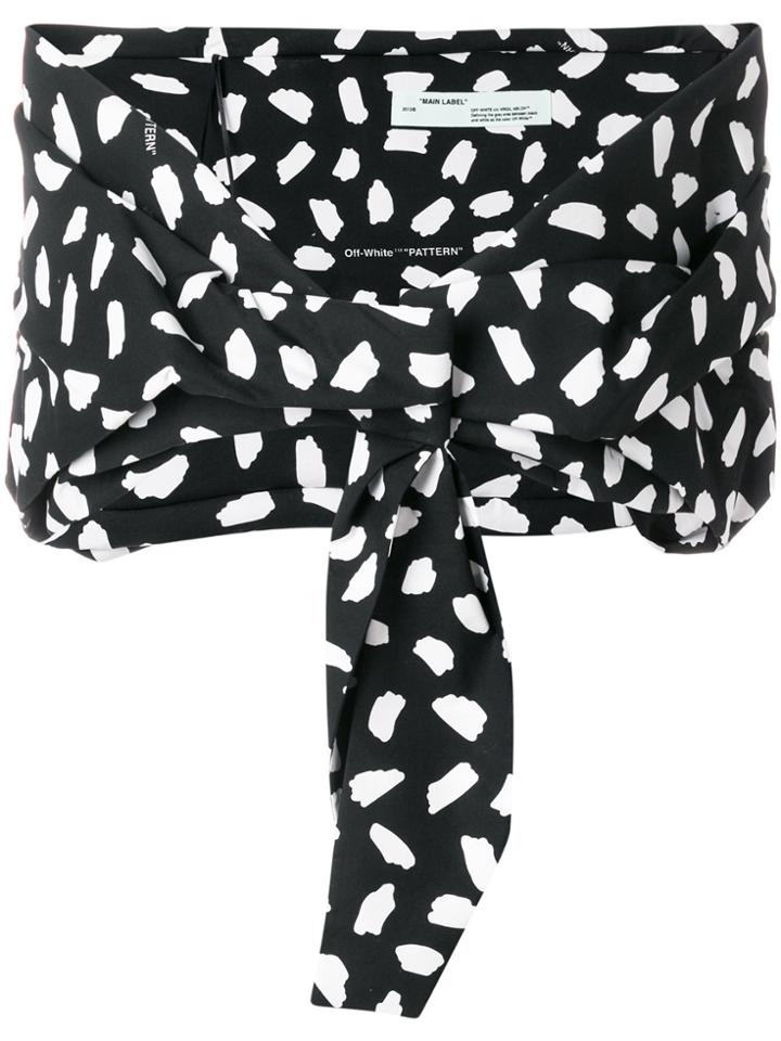 Off-white Printed Scarf - Black