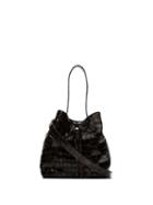 Tara Zadeh Lila Mock Croc Bucket Bag - Brown