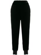 Twin-set Velvet Jogging Trousers - Black