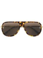 Stella Mccartney Eyewear Tortoiseshell Aviator Sunglasses - Brown