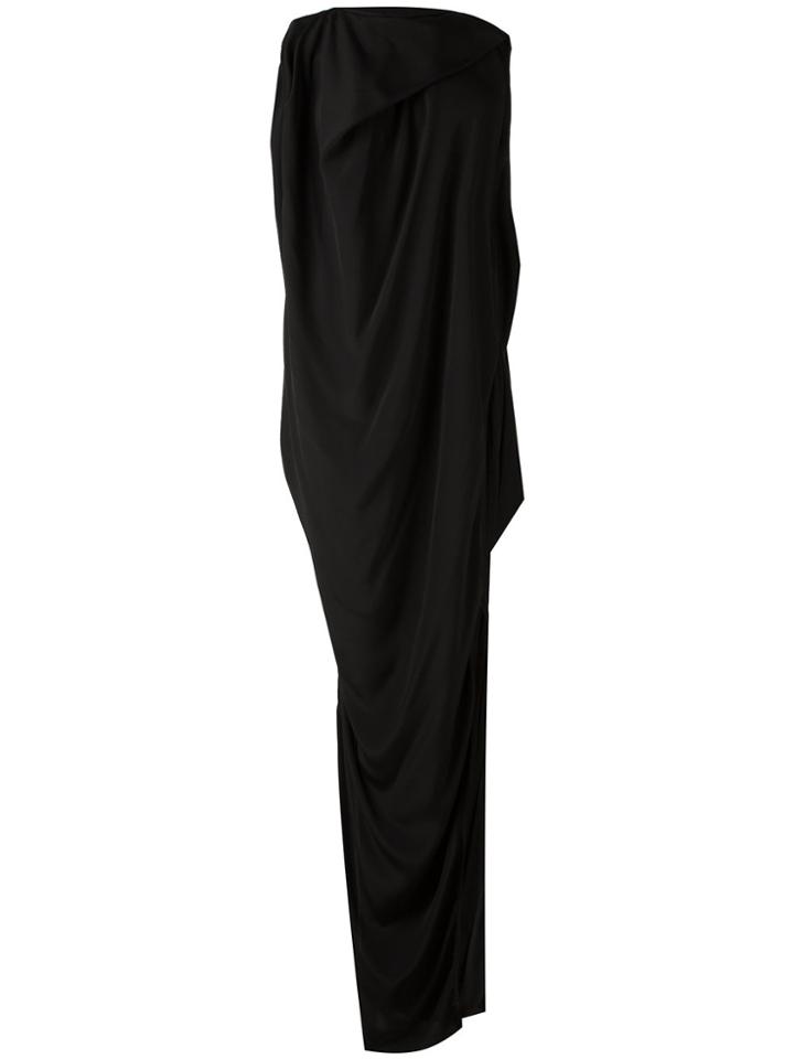 Rick Owens Draped Evening Dress - Black