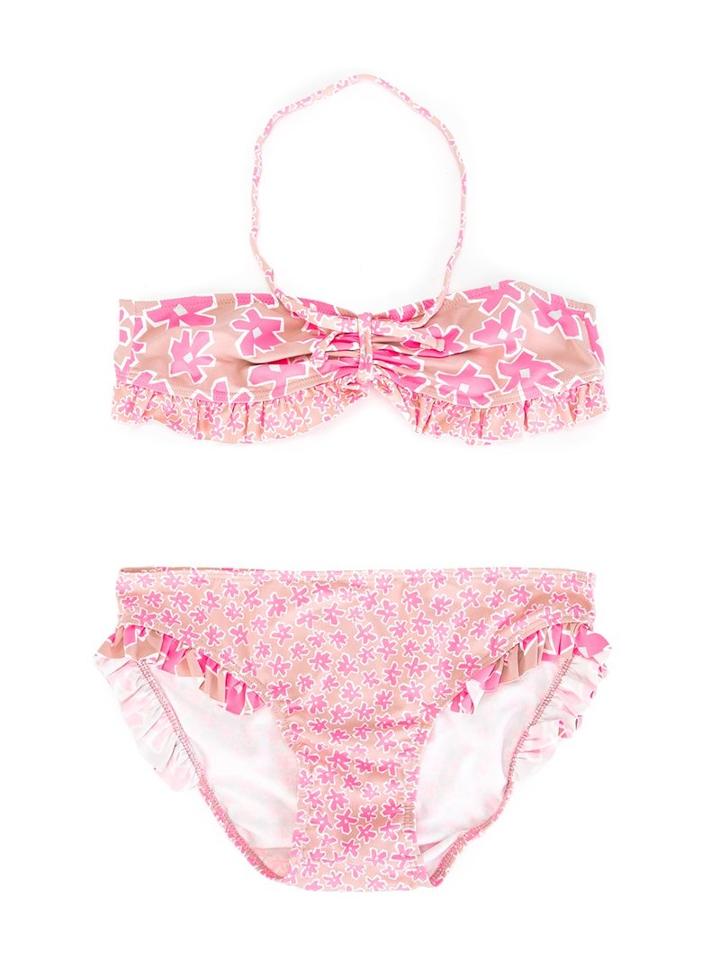 Stella Mccartney Kids - Graphic Flowers Marilene Bikini - Kids - Polyamide/polyester/spandex/elastane - 14 Yrs, Pink/purple