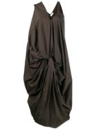 Lemaire Asymmetric Ruched Dress - Grey