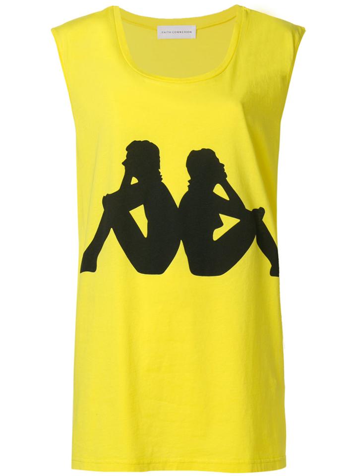 Faith Connexion Kappa Long Tank Top - Yellow & Orange