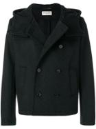 Saint Laurent Slim-fit Hooded Coat - Black