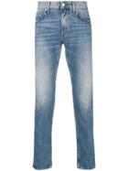 Department 5 Straight Stonewashed Jeans - Blue
