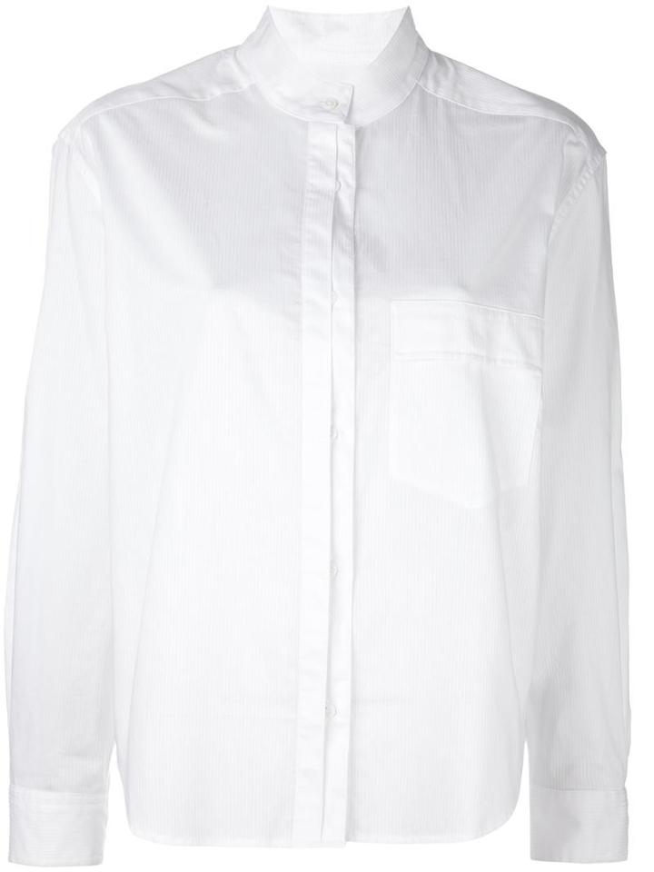 Equipment Classic Button Down Shirt, Women's, Size: Medium, White, Cotton