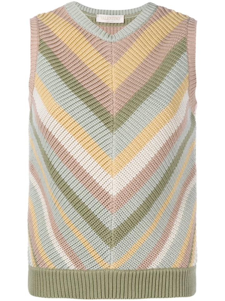 Valentino Gilet With Chevron Pattern