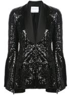 Prabal Gurung Sequin Tuxedo Jacket - Black
