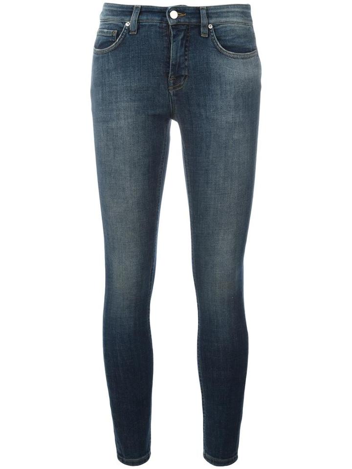 Victoria Victoria Beckham Super Skinny Jeans, Women's, Size: 28, Blue, Cotton/polyester/spandex/elastane