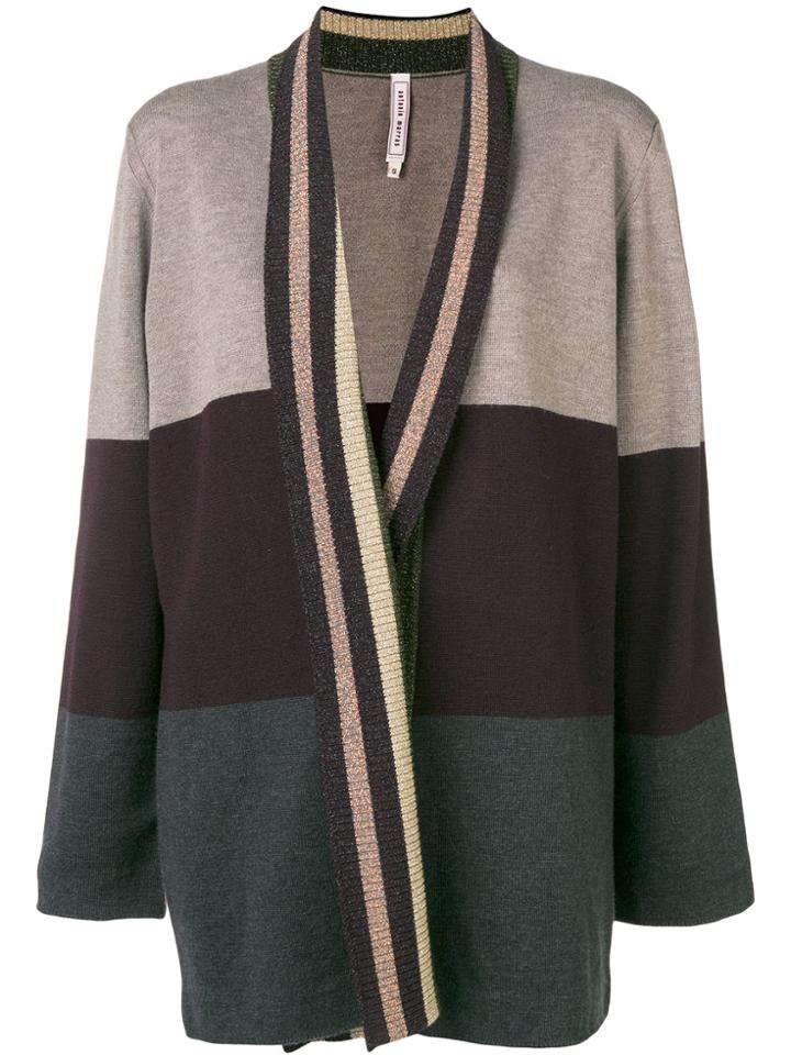 Antonio Marras Stripe Detail Cardigan - Nude & Neutrals