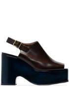 Marni Platform Wedge Sandals - Brown