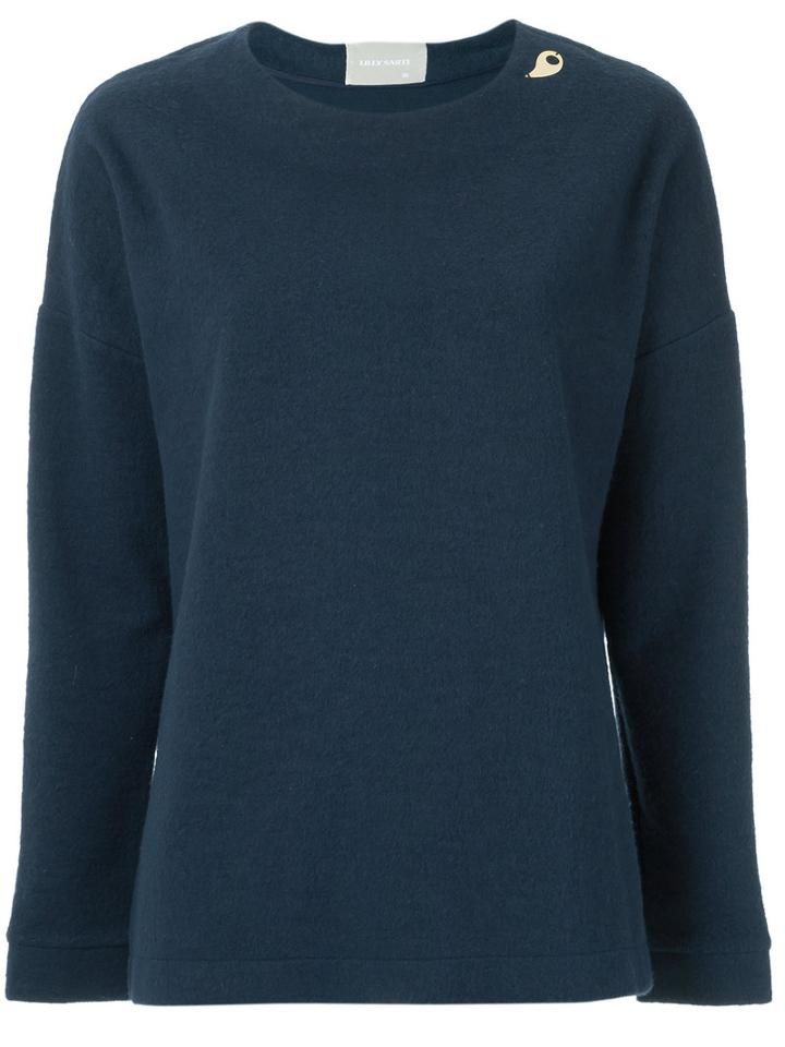 Lilly Sarti - Long Sleeves Jumper - Women - Cotton/polyester - 36, Blue, Cotton/polyester