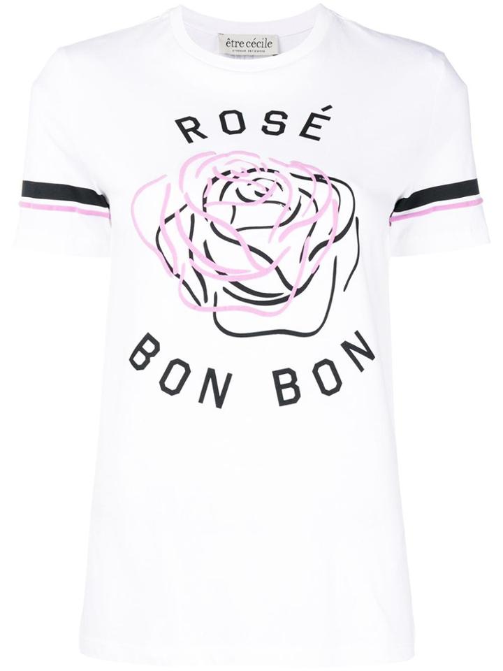 Être Cécile Rose Bonbon T-shirt - White