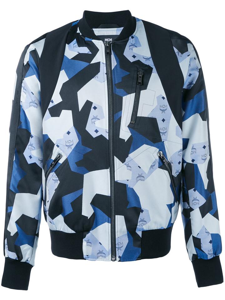Mcm - Mcm X Christopher Raeburn Bomber Jacket - Men - Cotton/polyester - M, Blue, Cotton/polyester