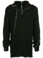 Thom Krom Hooded Knitted Jacket - Black
