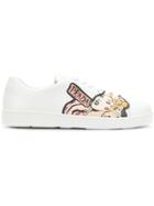 Prada Logo Print Sneakers - White