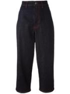 Marni Cropped Denim Trousers, Women's, Size: 38, Blue, Cotton