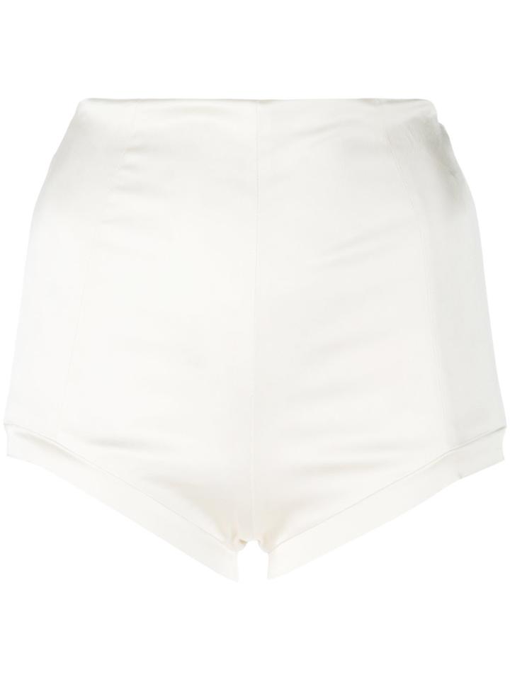 Murmur High-waist Fitted Shorts - Nude & Neutrals