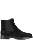 Tod's Flat Chelsea Boots - Black