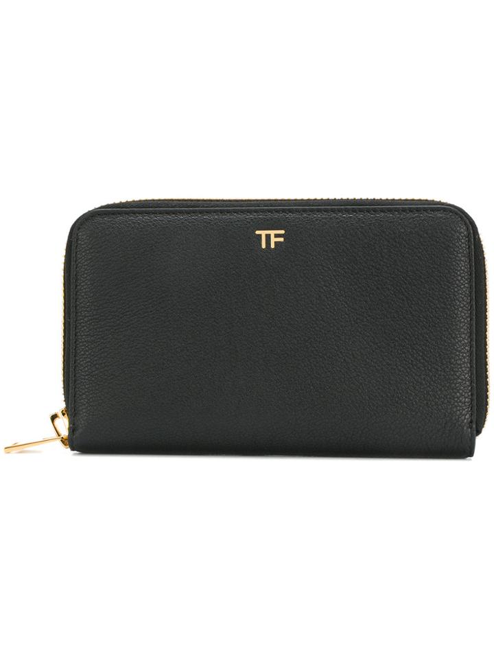 Tom Ford Logo Travel Wallet - Black