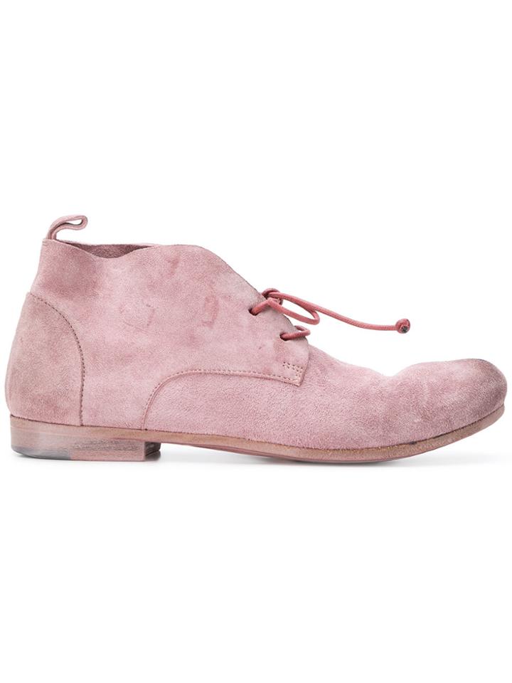 Marsèll Lace-up Desert Boots - Pink & Purple
