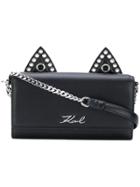 Karl Lagerfeld Choupette Chain Clutch - Black