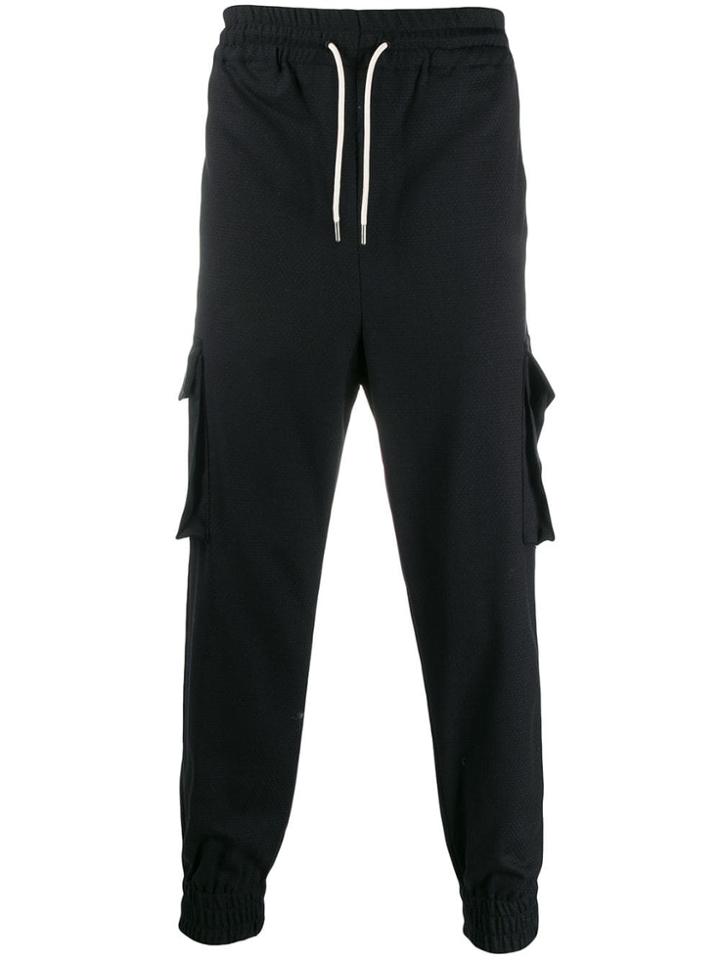 Drôle De Monsieur Drawstring Track Trousers - Black