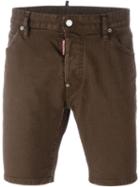 Dsquared2 Denim Shorts, Men's, Size: 52, Brown, Cotton/spandex/elastane