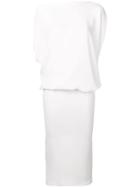 Poiret Draped Asymmetric Dress - White
