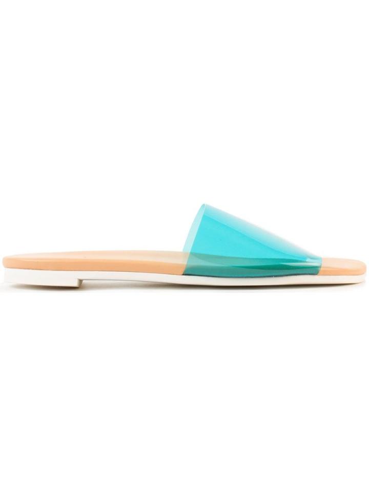 Astraet Semi Sheer Wide Strap Flat Sandals