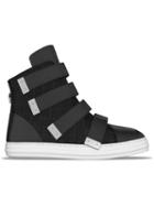 Myswear Bond Hi-top Sneakers, Men's, Size: 43, Black, Leather/rubber/aligator Leather