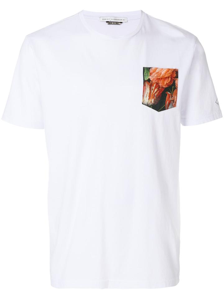 Daniele Alessandrini Floral Pocket T-shirt - White