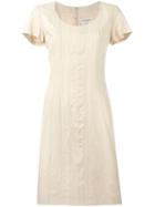 Yves Saint Laurent Vintage Classic Round Neck Dress, Women's, Size: 42, Nude/neutrals