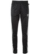 Adidas 'hu Race' Printed Track Pants, Women's, Size: 42, Black, Polyester