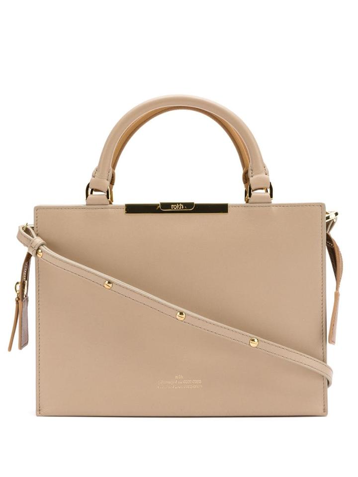 Rokh Top Handle Shoulder Bag - Neutrals
