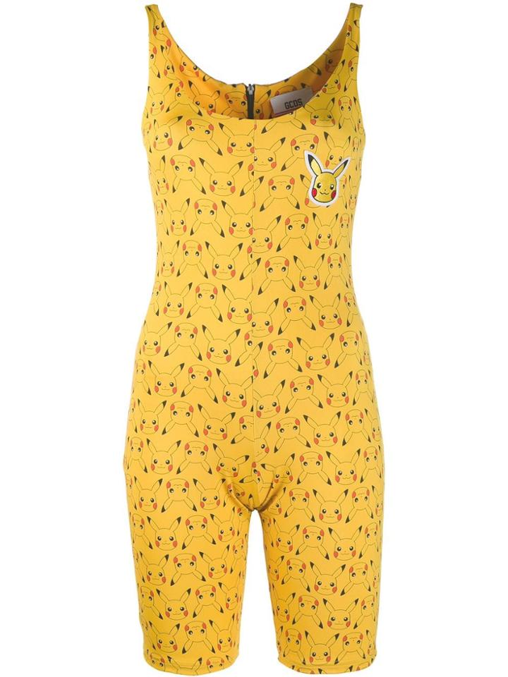 Gcds Pikachu Playsuit - Yellow
