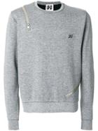 Les Hommes Urban Logo Zip Sweatshirt - Grey