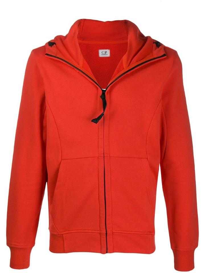 Cp Company Goggles Zip-up Hoodie - Red